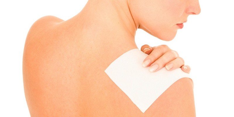 Пластырь действует не моментально